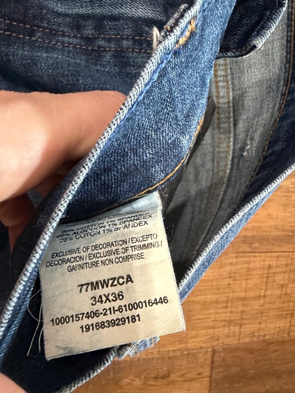 Wrangler Men's Slim Bootcut Jeans in Denim Blue - Picture 3 of 8